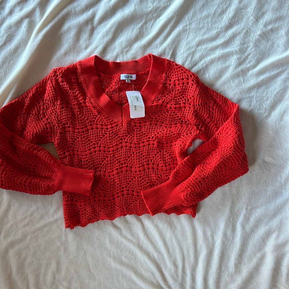 525 Crochet Pullover Sweater